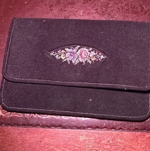 Vintage Dorette Crepe Clutch